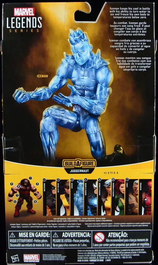 Iceman - Hasbro (Marvel Legends Juggernaut Series) action figure collectible [Barcode 630509448784] - Main Image 2