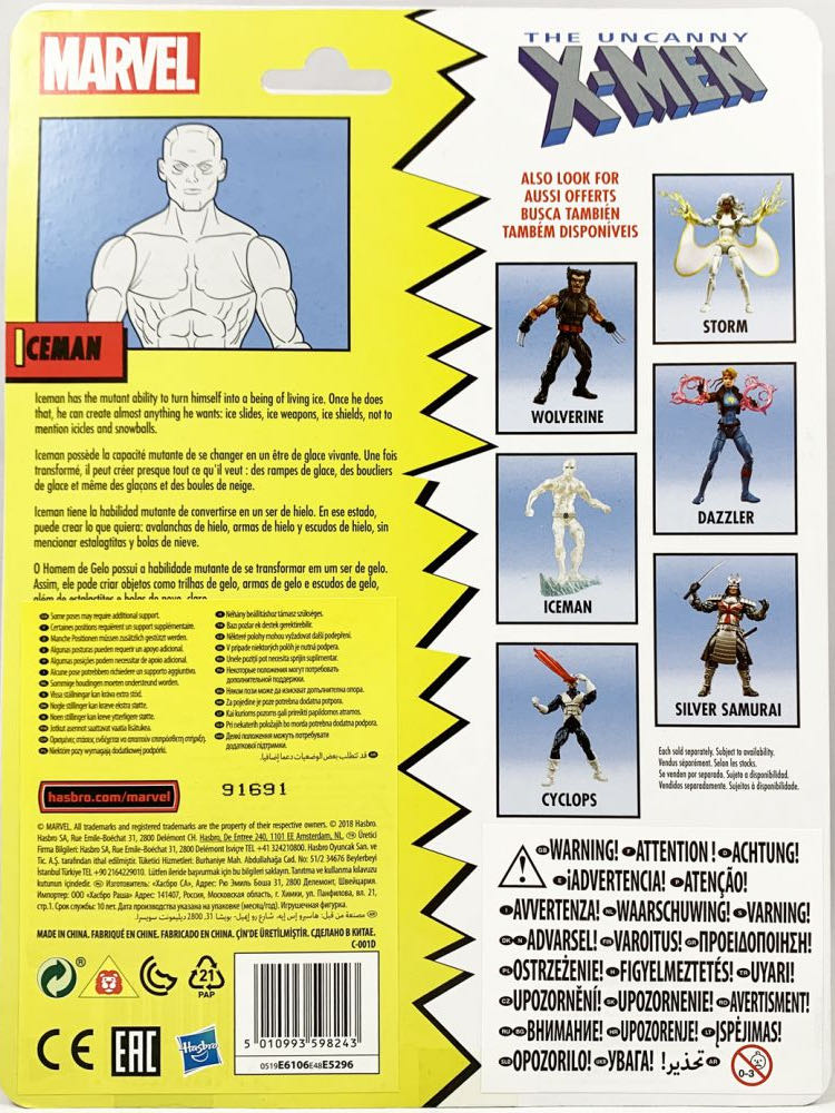 Iceman - Hasbro - Marvel Legends (X-Men 90s) action figure collectible [Barcode 0630509826254] - Main Image 2