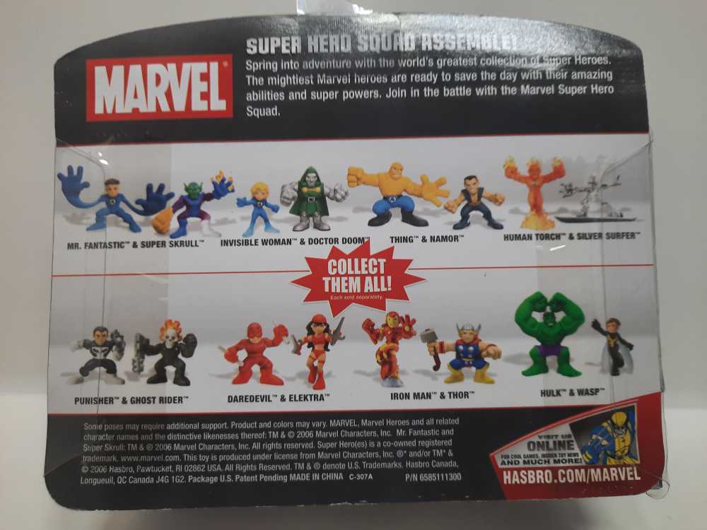 Mr. Fantastic & Super Skrull  (Super Hero Squad: 2-Pack: 3”) action figure collectible [Barcode 653569219330] - Main Image 2