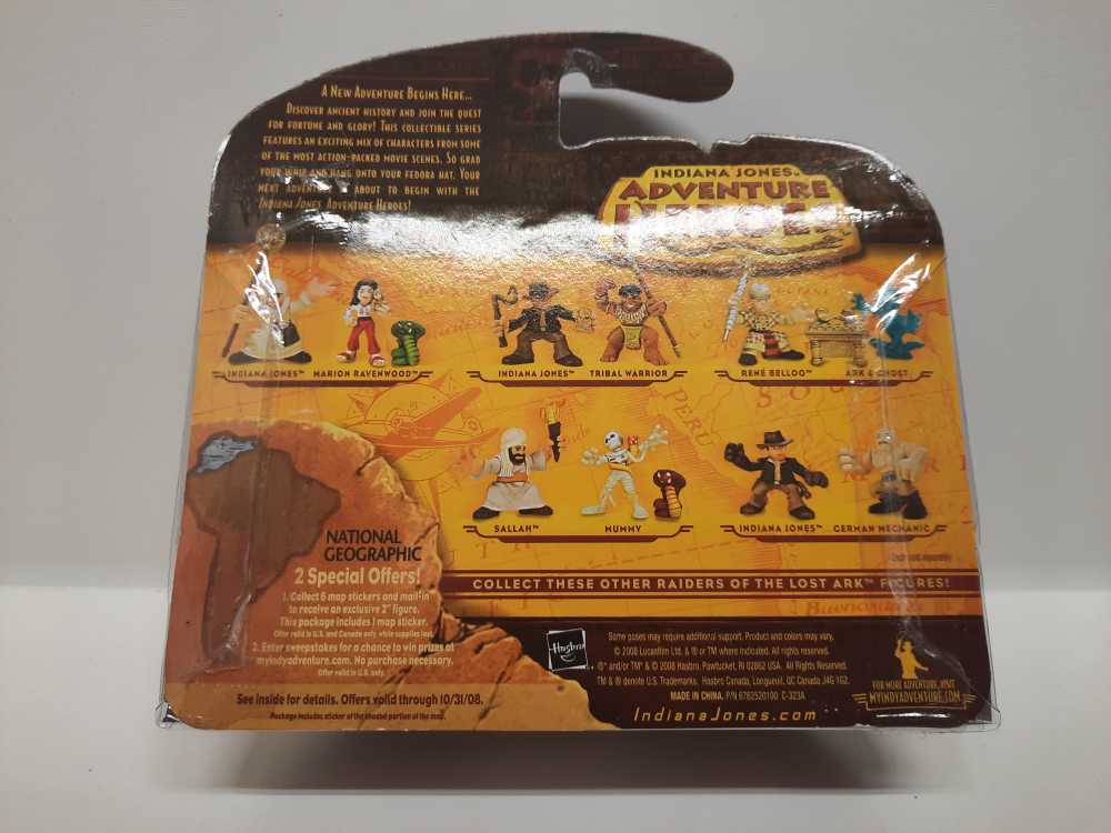 Indiana Jones & Cairo Swordsman  (Indiana Jones: Adventure Heroes: 2”) action figure collectible [Barcode 653569307525] - Main Image 2