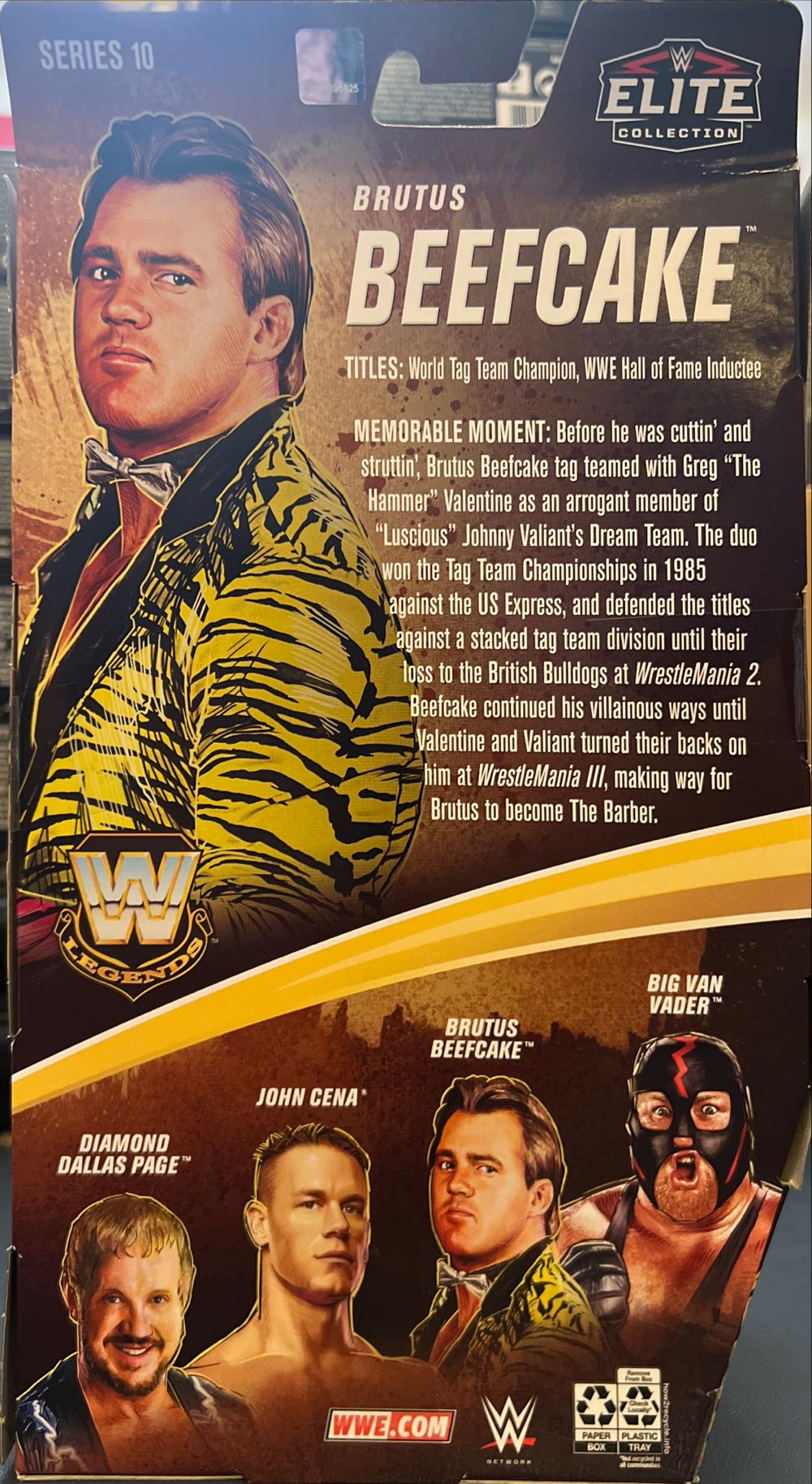 Brutus Beefcake  - Mattel (WWE Mattel Legends) action figure collectible [Barcode 887961947991] - Main Image 2