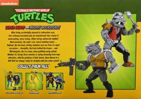 Neca TMNT Super Bebop & Mighty Rocksteady - Neca (Teenage Mutant Ninja Turtles) action figure collectible [Barcode 634482542460] - Main Image 2