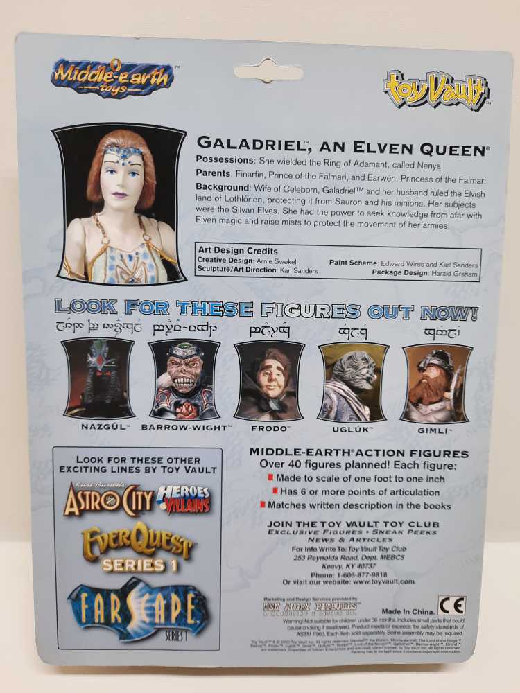 Galadriel, Lady Of The Woods  (LOTR: Toy Vault: 6”) action figure collectible [Barcode 651174010335] - Main Image 2