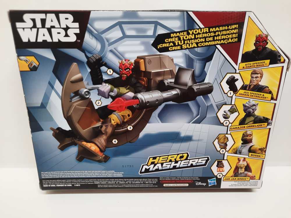 Sith Speeder & Darth Maul  (Hero Mashers: 6”) action figure collectible [Barcode 630509348770] - Main Image 2