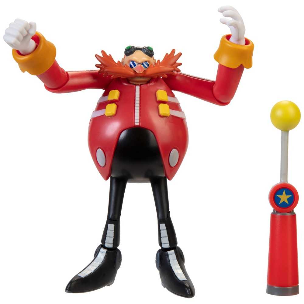 Modern Sonic - Dr. Eggman W/ Checkpoint - Jakks Pacific (Sonic) action figure collectible [Barcode 192995412651] - Main Image 2