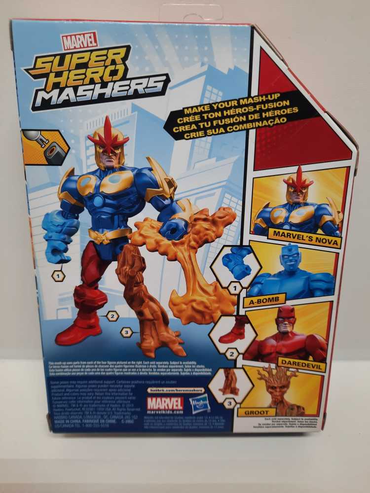 Nova  (Super Hero Mashers: Marvel: 6”) action figure collectible [Barcode 630509331963] - Main Image 2
