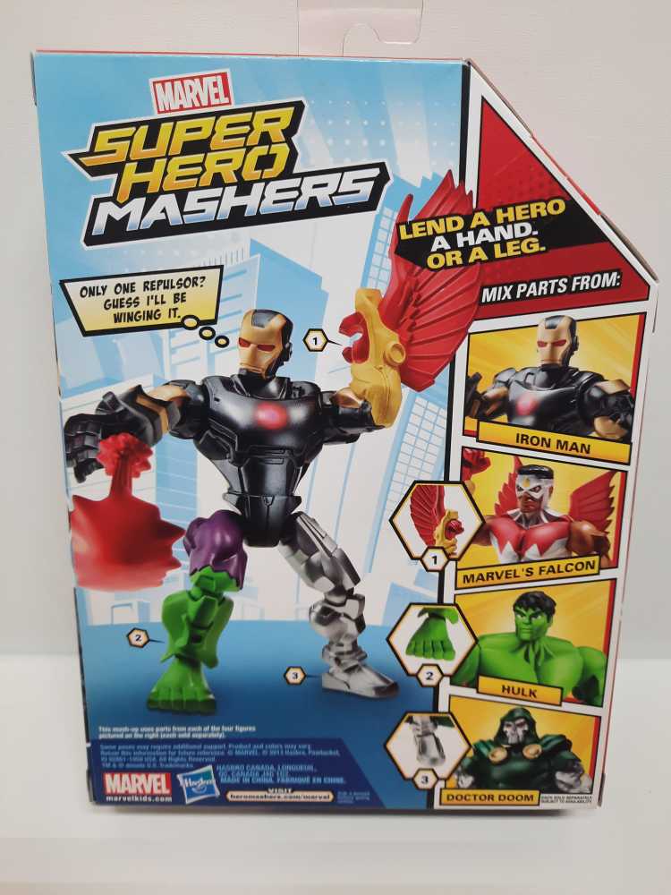 Iron Man (Black Suit)  (Super Hero Mashers: Marvel: 6”) action figure collectible [Barcode 653569952299] - Main Image 2