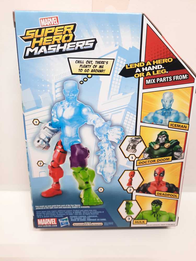 Iceman  (Super Hero Mashers: Marvel: 6”) action figure collectible [Barcode 653569970330] - Main Image 2