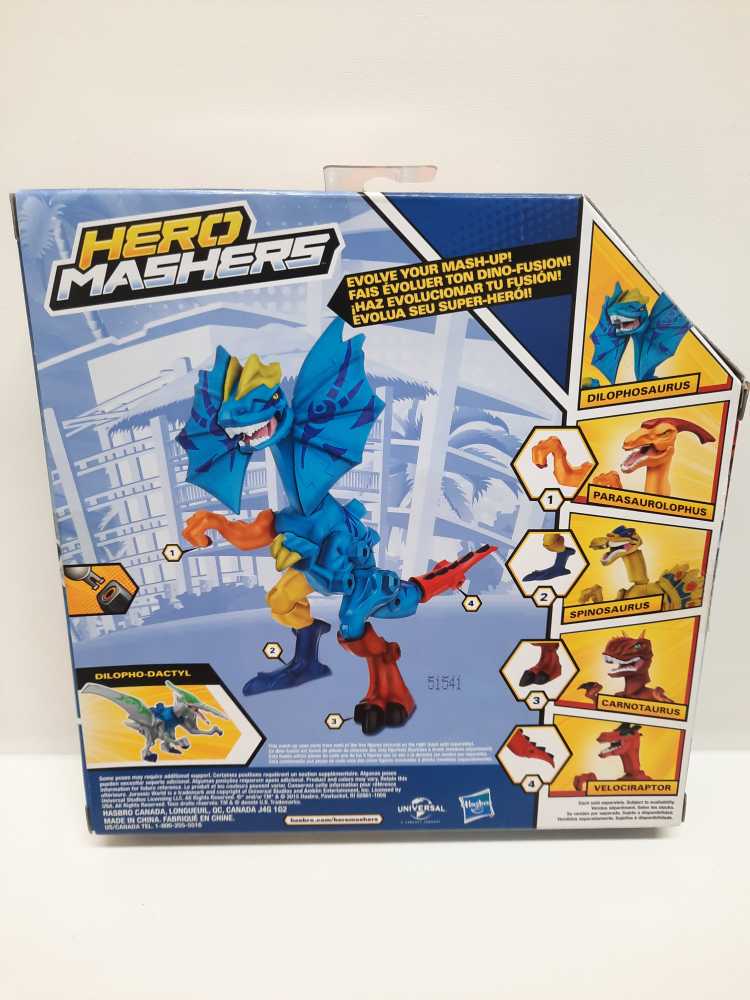 Dilophosaurus  (Hero Mashers: 6”) action figure collectible [Barcode 630509320059] - Main Image 2