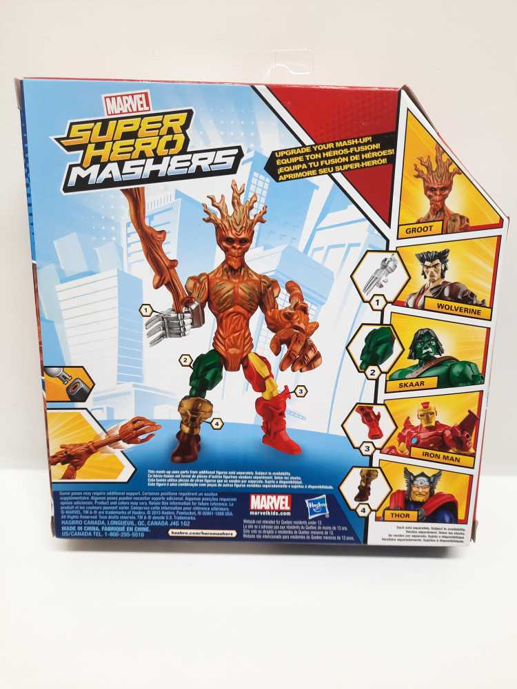 Groot  (Super Hero Mashers: Marvel: 6”) action figure collectible [Barcode 630509301904] - Main Image 2