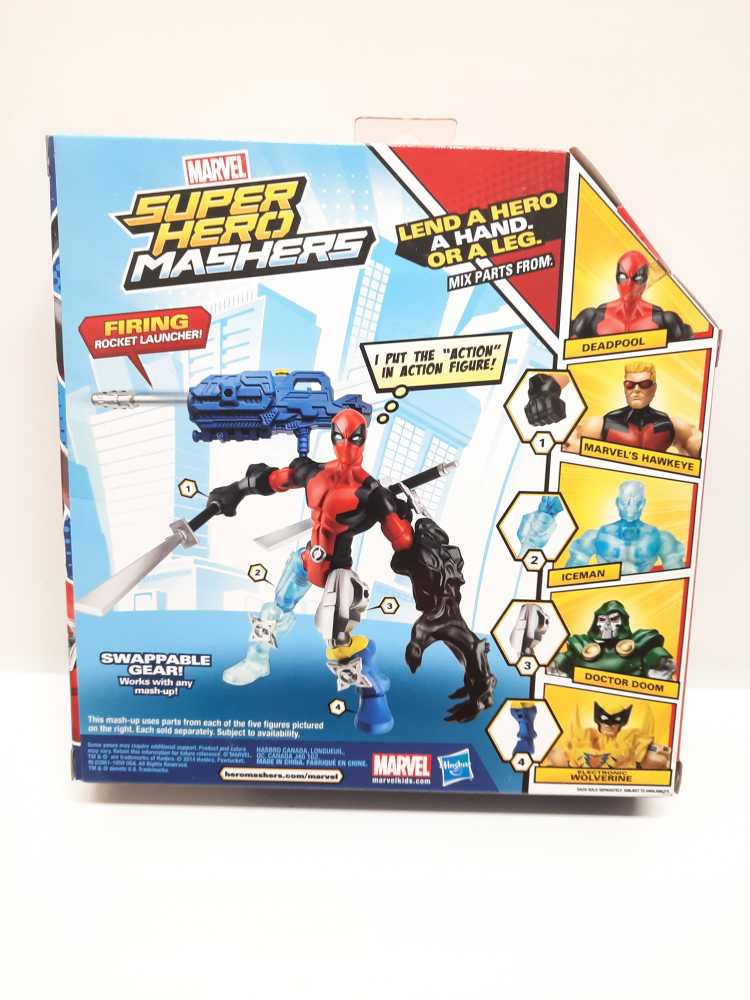 Deadpool  (Super Hero Mashers: Marvel: 6”) action figure collectible [Barcode 653569978886] - Main Image 2