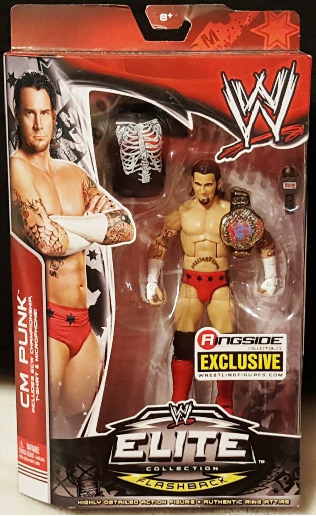 CM Punk (Ringside Exclusive) - Mattel (WWE Elite Ringside Exclusive Series) action figure collectible [Barcode 746775365080] - Main Image 1