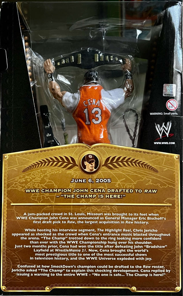 John Cena (Defining Moments 5) - Mattel (WWE Elite Series Defining Moments) action figure collectible [Barcode 027084979053] - Main Image 2