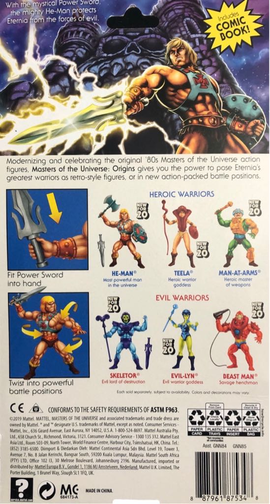 He-Man (Origins 1) - Mattel (Masters Of The Universe Origins) action figure collectible - Main Image 2