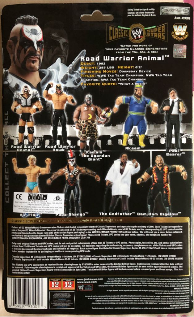 Road Warrior Animal - Jakks Pacific (WWE Jakks Pacific) action figure collectible - Main Image 2