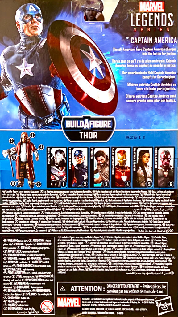 Captain America - Marvel Legends (Avengers Endgame) Disguise Version - Hasbro Marvel Legends (Marvel Legends) action figure collectible - Main Image 2