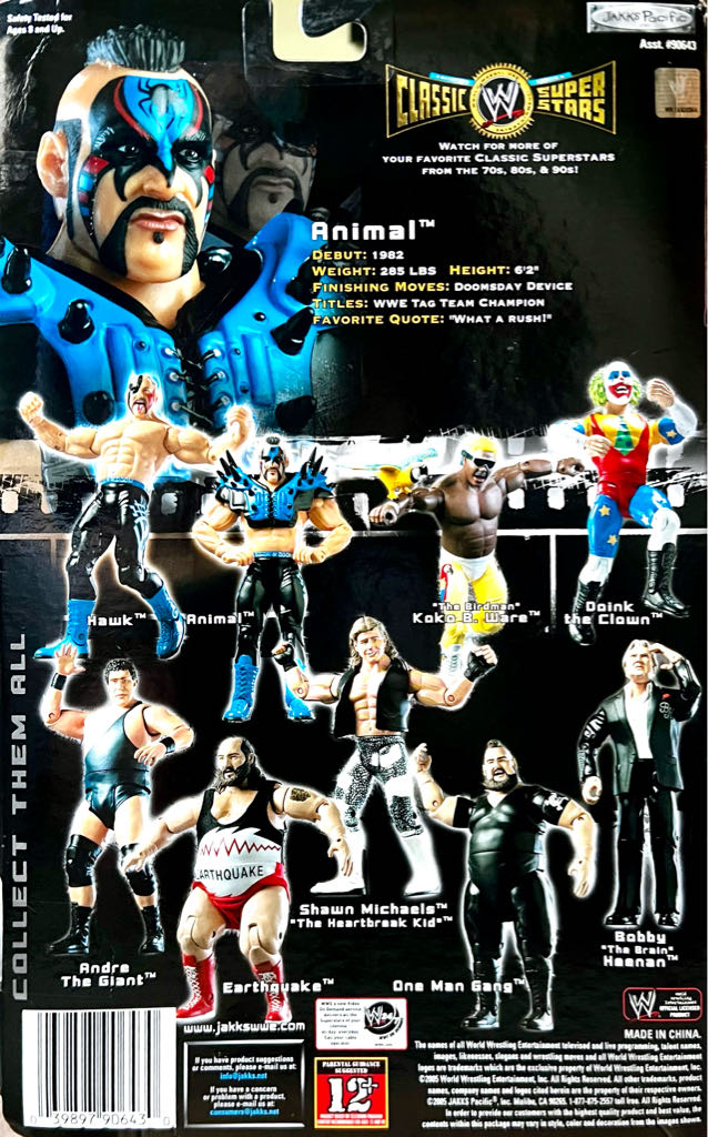 Animal - Jakks Pacific (WWE Classic Superstars) action figure collectible - Main Image 2