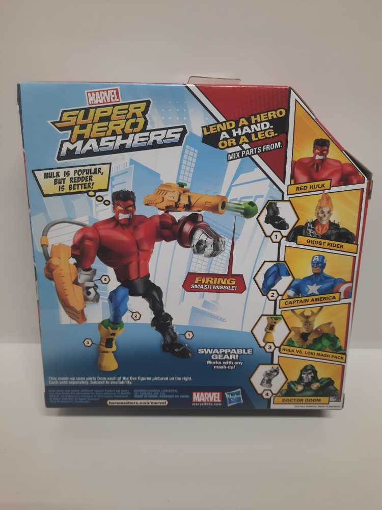 Red Hulk  (Marvel Super Hero: Mashers) action figure collectible [Barcode 653569978893] - Main Image 2