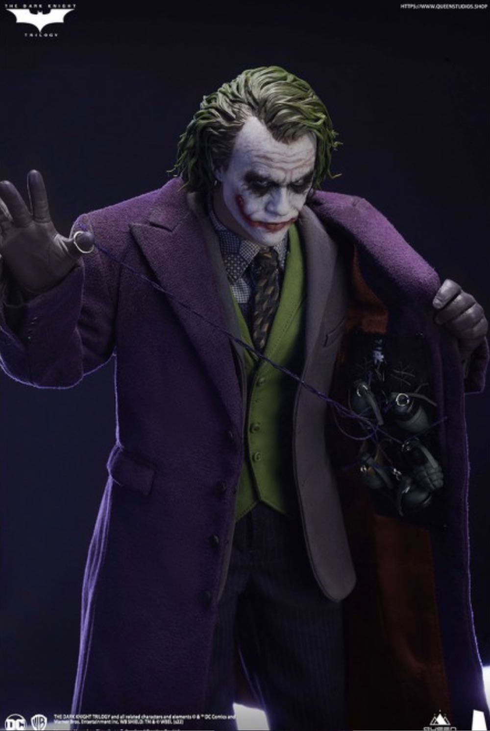 InArt TDK Heath Ledger Joker (Standard Version) - Queen Studios (Joker) action figure collectible - Main Image 4