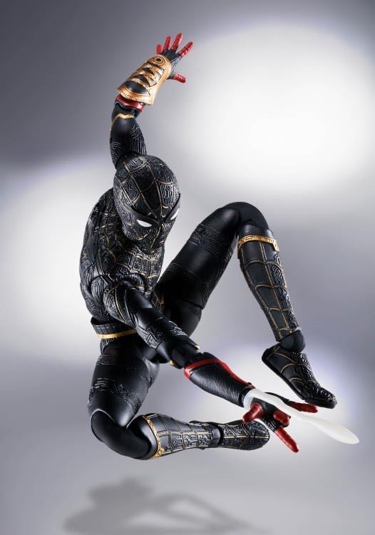 Spider-Man (Black & Gold) - Spider-Man: No Way Home - S.H. Figuarts - Bandai (Spider-Man: No Way Home) action figure collectible [Barcode 4573102620927] - Main Image 3