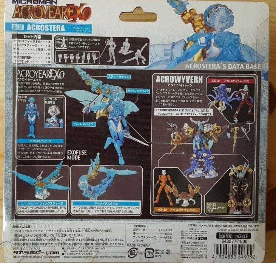 AL-31 A C R O S T E R A - Takara (Microman AcroYearExo) action figure collectible - Main Image 4
