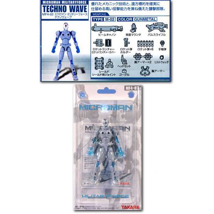 MF4-02 Techno Wave - Takara (Microman Military Force) action figure collectible - Main Image 3