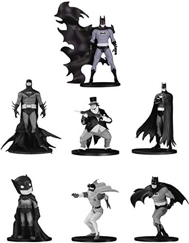 Batman Black and White Mini Figure 7 Pack Series 4 - DC Collectibles (Batman Black & White) action figure collectible [Barcode 761941362236] - Main Image 1