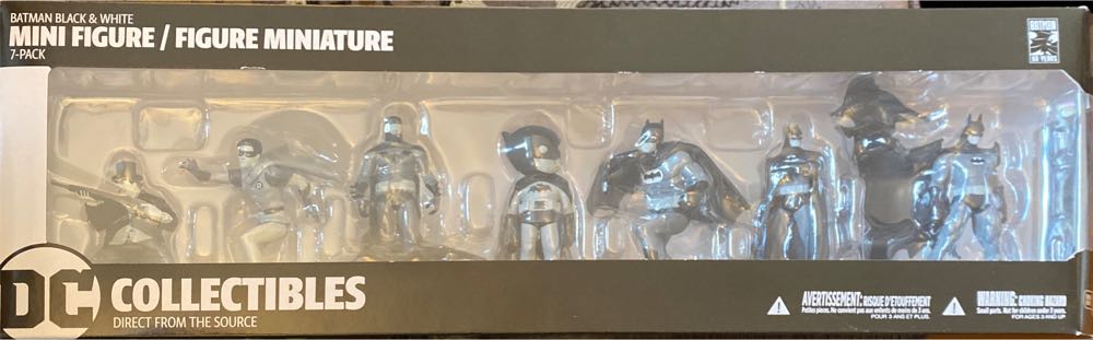 Batman Black and White Mini Figure 7 Pack Series 4 - DC Collectibles (Batman Black & White) action figure collectible [Barcode 761941362236] - Main Image 2