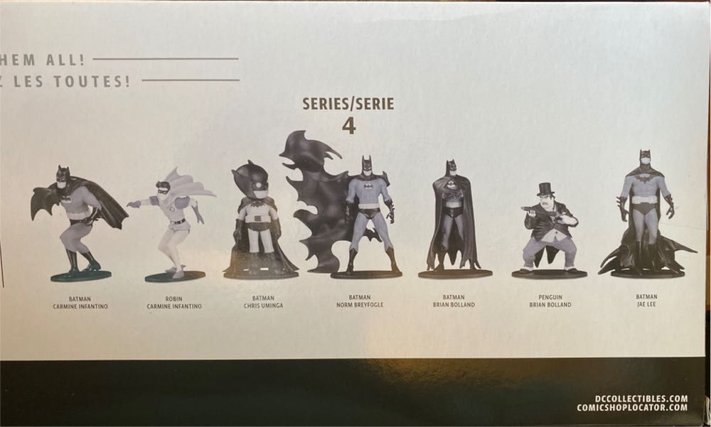Batman Black and White Mini Figure 7 Pack Series 4 - DC Collectibles (Batman Black & White) action figure collectible [Barcode 761941362236] - Main Image 3