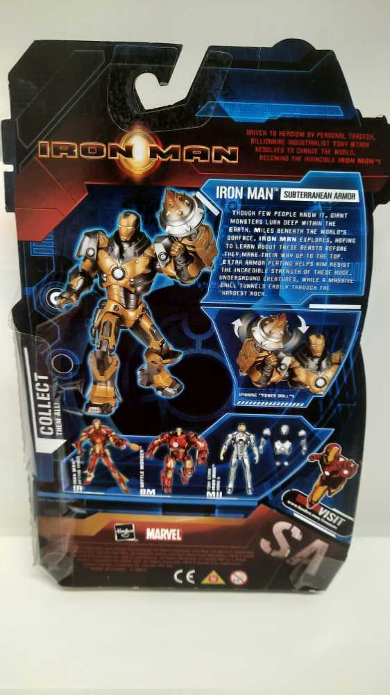 Iron Man (Subterranean Armor)  (Marvel: Iron Man: 6”) action figure collectible [Barcode 653569359081] - Main Image 2