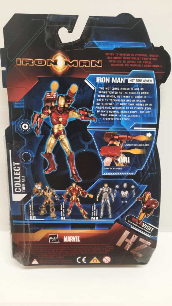 Iron Man (Hot Zone Armor)  (Marvel: Iron Man: 6”) action figure collectible [Barcode 653569359050] - Main Image 2