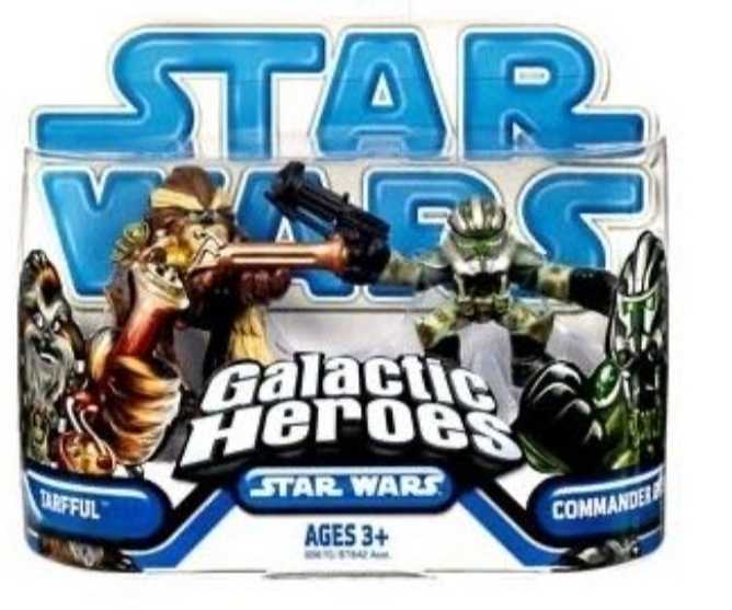 Star Wars Galactic Heroes Mini Figure 2-pack Tarfful & Commander Gree  (Star Wars - Galactic Heroes) action figure collectible [Barcode 653569305637] - Main Image 2