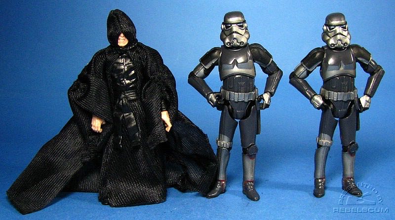 Star Wars 30th Anniversary Emperor Palpatine W Shadow Troopers Nib - Hasbro (Star Wars - 30th Anniversary Collection) action figure collectible [Barcode 653569303077] - Main Image 2