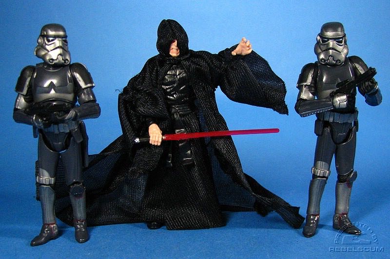 Star Wars 30th Anniversary Emperor Palpatine W Shadow Troopers Nib - Hasbro (Star Wars - 30th Anniversary Collection) action figure collectible [Barcode 653569303077] - Main Image 3