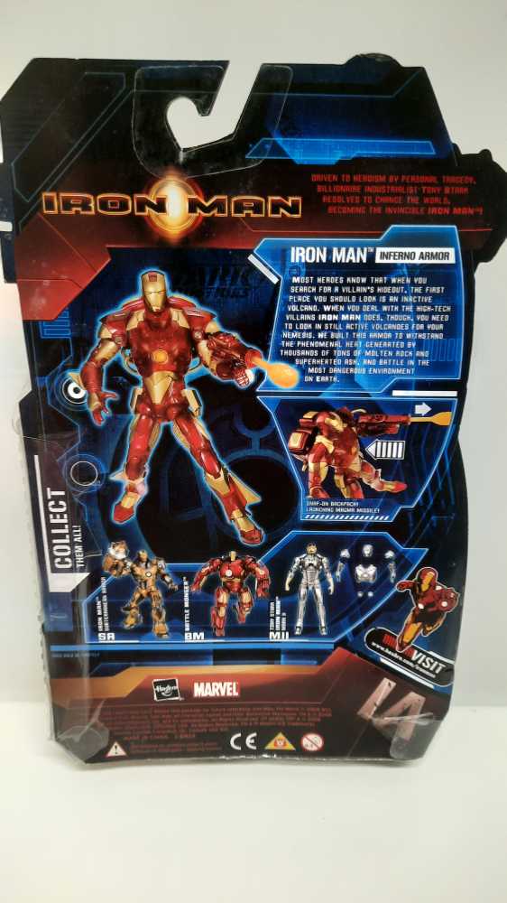 Iron Man (Inferno Armor)  (Marvel: Iron Man: 6”) action figure collectible [Barcode 653569359074] - Main Image 2