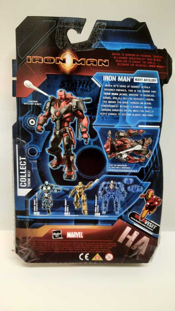 Iron Man (Heavy Artillery Armor)  (Marvel: Iron Man: 6”) action figure collectible [Barcode 653569358497] - Main Image 2
