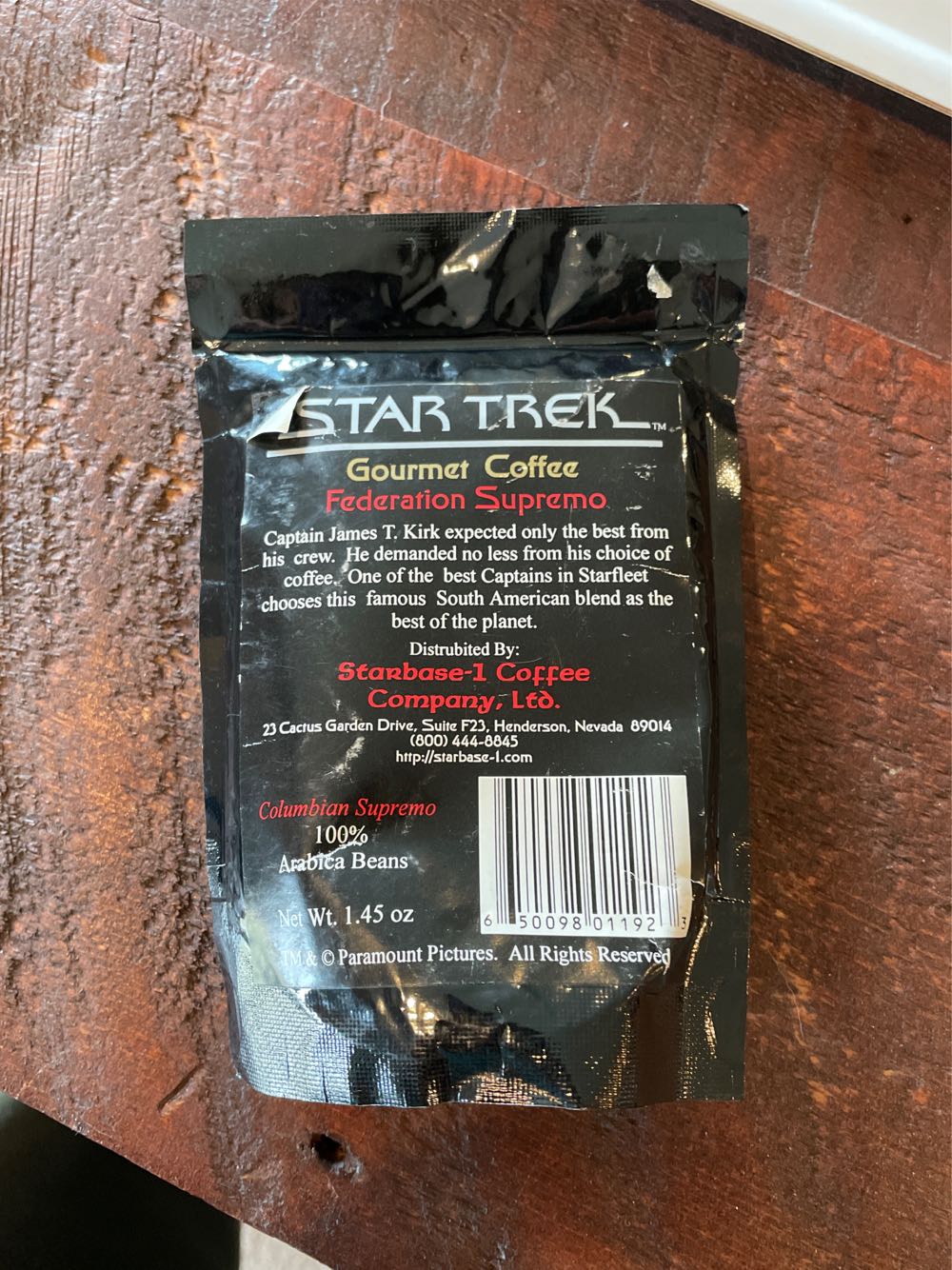 Star Trek gourmet coffee Federation supreme  action figure collectible [Barcode 650098011923] - Main Image 2