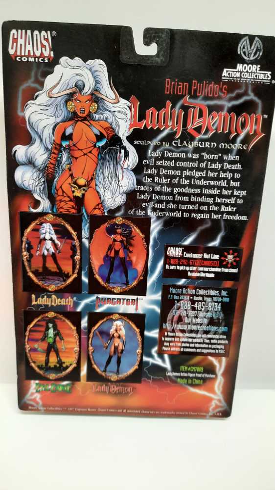 Lady Death (Glows in-the-dark)  (Moore Action Collectibles: 6”) action figure collectible - Main Image 2