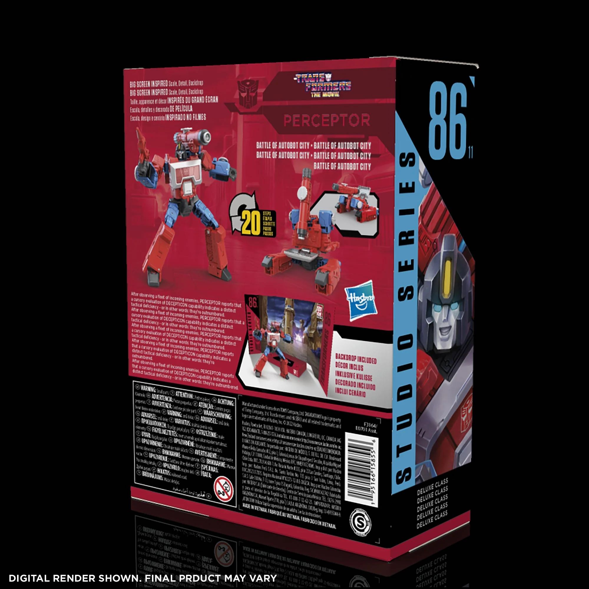 Perceptor (86-11 Deluxe Class) - Hasbro (Transformers: Studio Series 86) action figure collectible [Barcode 5010993986606] - Main Image 4