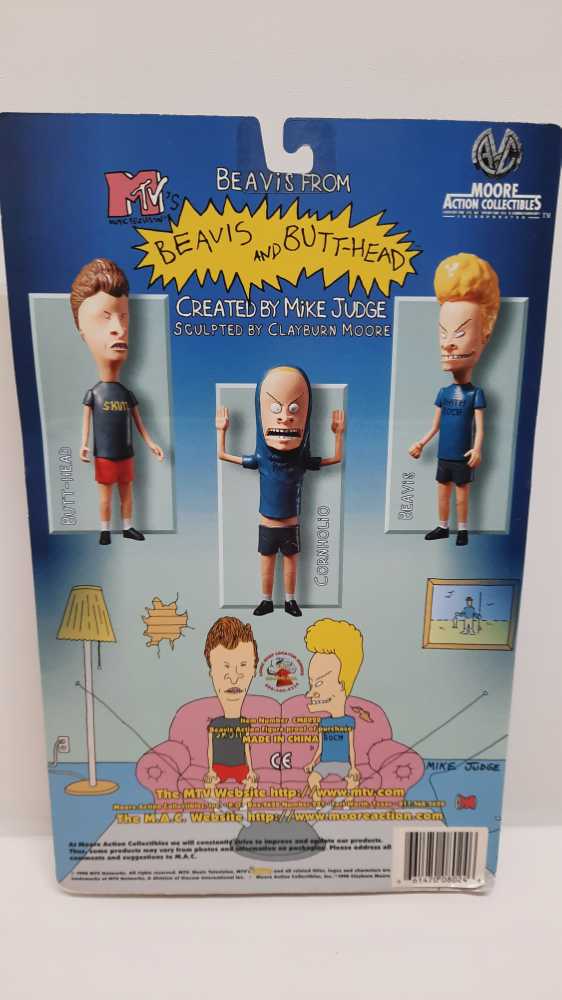 Beavis (Radioactive)  (Moore Action Collectibles: 6”) action figure collectible [Barcode 661470080246] - Main Image 2