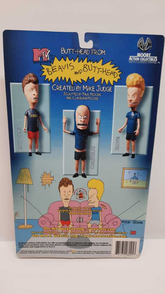 Butt-Head (Radioactive)  (Moore Action Collectibles: 6”) action figure collectible [Barcode 661470080253] - Main Image 2