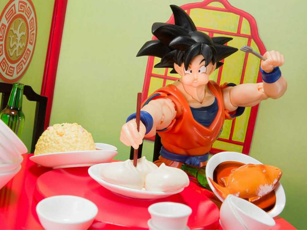 Son Goku Eating Scene Set - Bandai Spirits (Dragon Ball Z) action figure collectible - Main Image 4