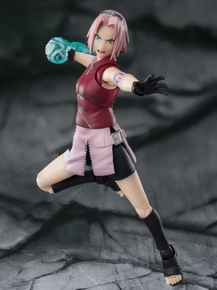 S.H. Figuarts Naruto: Shippuden: Sakura Haruno (Inheritor of Tsunade’s Indominable Will) - Bandai Spirits (Naruto Shippuden) action figure collectible - Main Image 2
