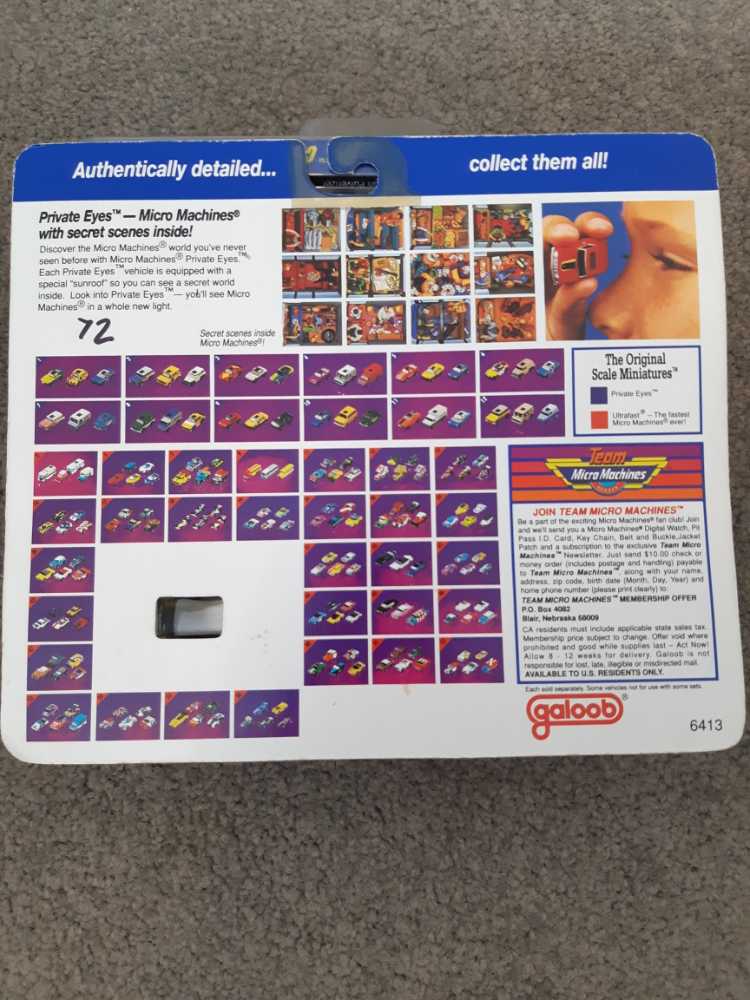 Micro Machine Private Eyes #2 Collection - Galoob (Micro Machines) action figure collectible [Barcode 047246641314] - Main Image 2