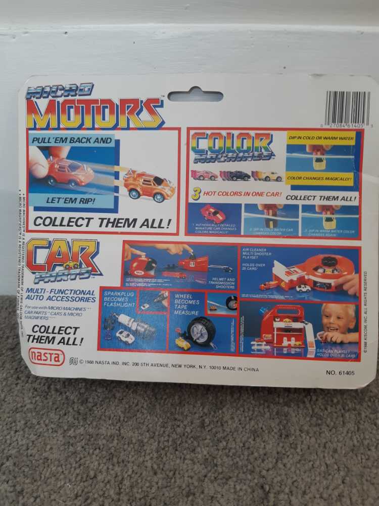 Vintage Micro Motors Nasta Mini Racers Die Cast Pull Go New Rare - Nasta (Nasta) action figure collectible [Barcode 027084614053] - Main Image 2