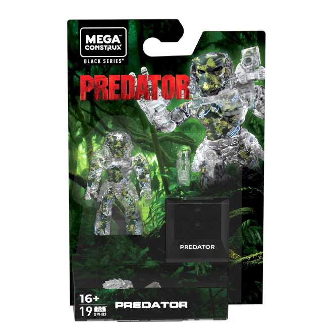 Mega Contrux Black Series Clear Transparent Predator  action figure collectible [Barcode 887961887211] - Main Image 2