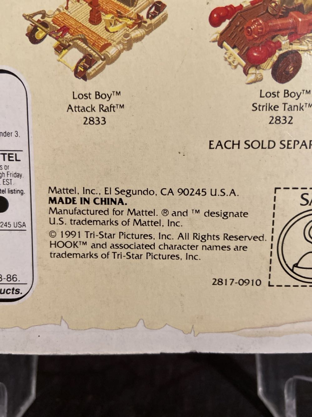 Lost Boy Ace - Mattel (Hook) action figure collectible [Barcode 074299028175] - Main Image 3