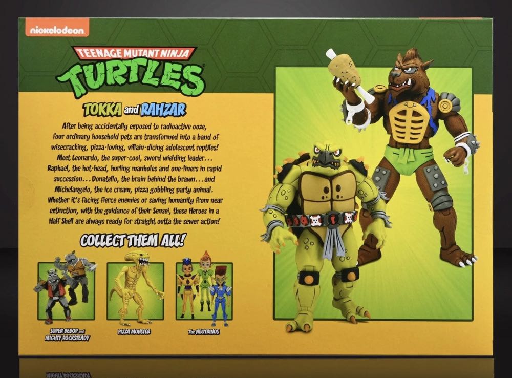 Neca - Tokka & Rahzar (Cartoon) - NECA, Inc. (Teenage Mutant Ninja Turtles) action figure collectible [Barcode 634482542583] - Main Image 2