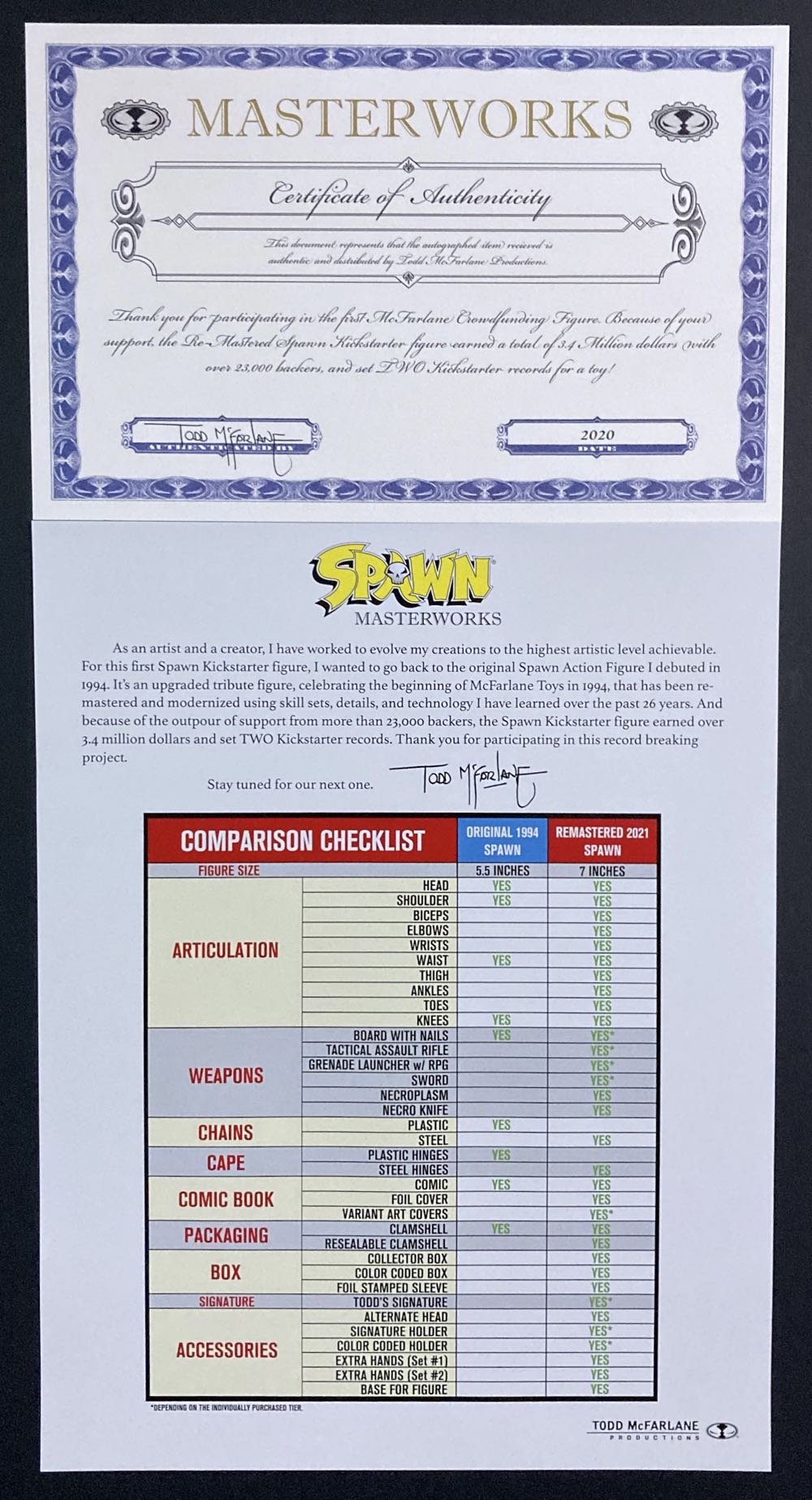 Spawn (Kickstarter - Classic) - McFarlane Toys (Spawn) action figure collectible [Barcode 20787926950605] - Main Image 3