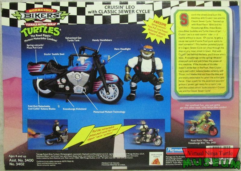 Cruisin’ Leo With Classic Sewer Cycle - Yuno Dyva (Teenage Mutant Ninja Turtles) action figure collectible - Main Image 2